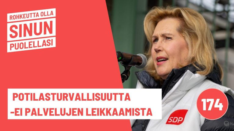 Potilasturvallisuutta –ei palvelujen leikkaamista